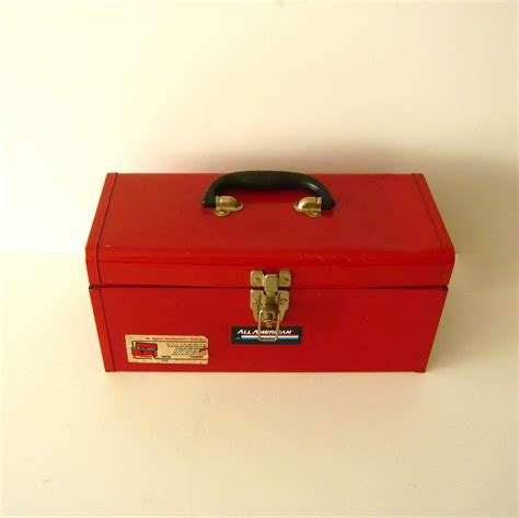 vintage waterloo metal tool box|Vintage Waterloo Tool Box for sale .